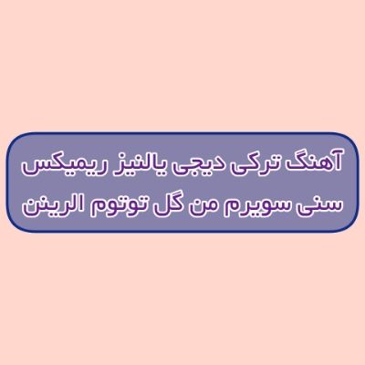 دانلود آهنگ ترکی سنی سویرم من گل توتوم الرینن دیجی یالنیز ریمیکس